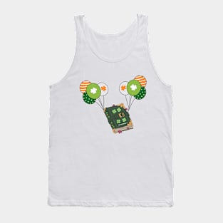 st patrick's day book and Balloon Tank Top